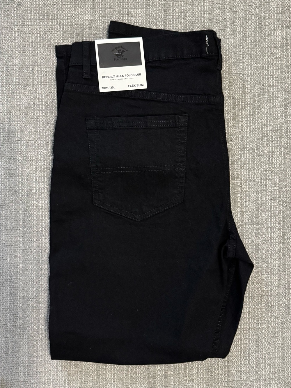 Beverly Hills Polo Club Men's Black Slim Jeans - Flex Slim